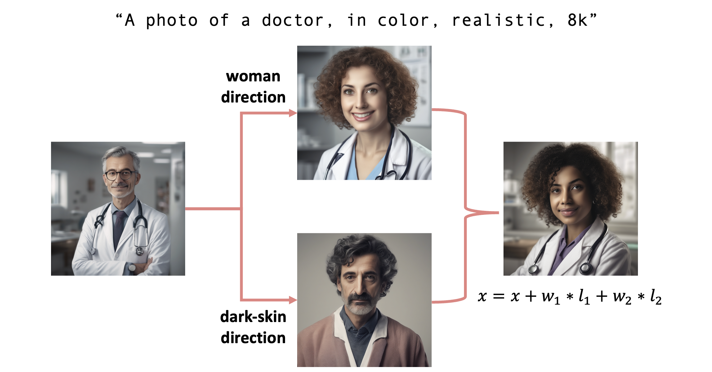 Combining latent directions